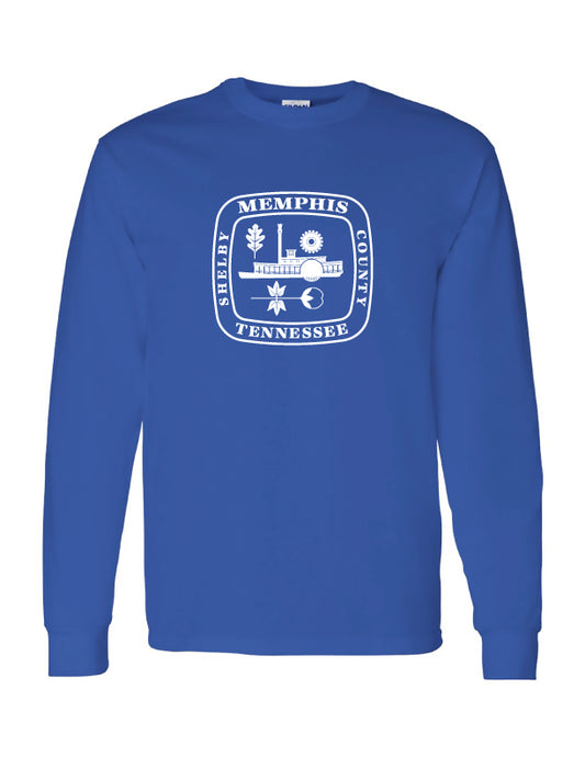 CITY OF MEMPHIS COTTON SHIELD L/S  TEE
