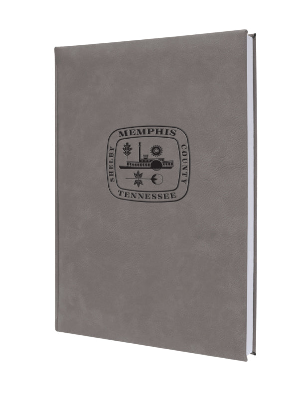 7" x 9 3/4" Leatherette Journal-Lined Paper - SHIELD