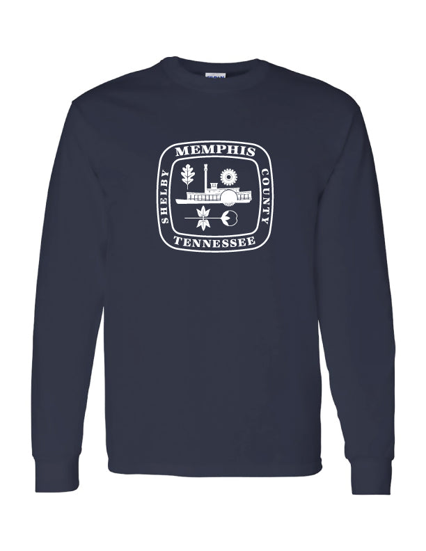 CITY OF MEMPHIS COTTON SHIELD L/S  TEE