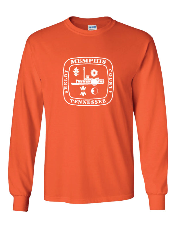 CITY OF MEMPHIS COTTON SHIELD L/S  TEE